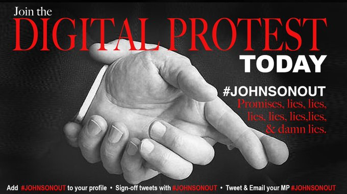 irenegarth1946's tweet image. Today is #JohnsonOut day, tweet your followers &amp;amp; get them joining the cause you can use the following banners, lets have a brilliant day. @PhilMyers53 
#JohnsonOut #JohnsonOut #JohnsonOut #JohnsonOut