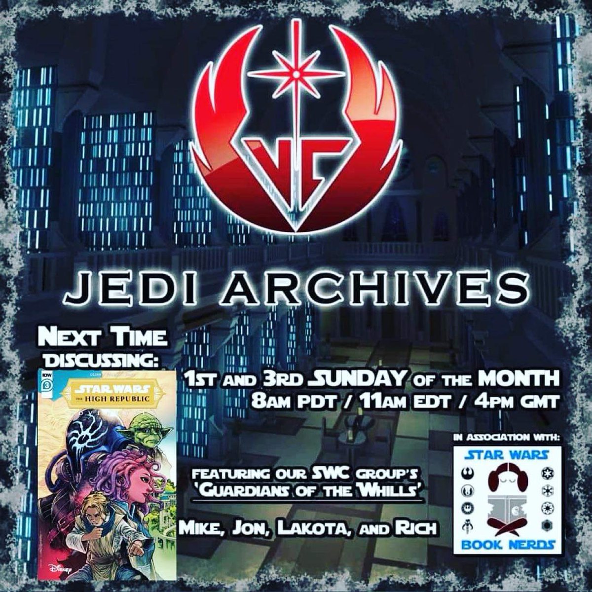 Join Mike, Jon, Rich and I over at Facebook on the Star Wars Celebration Anaheim 2022 group today where we discuss issue #3 of IDW’s The High Republic Adventures!
For Light &amp; Life!!! 
#StarWars #starwarsbooknerds #thehighrepublic