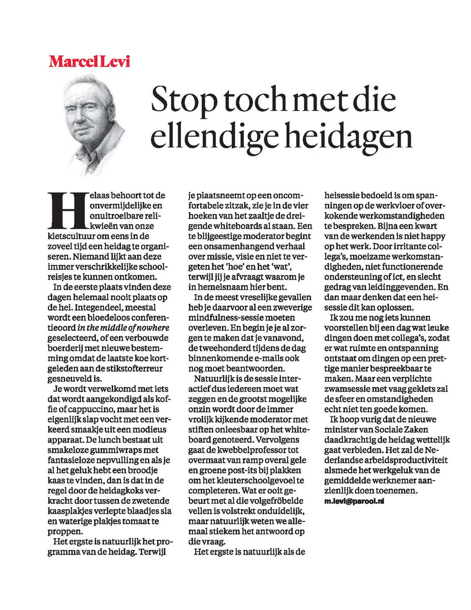 Stop toch met die ellendige heidagen 

parool.nl/columns-opinie…