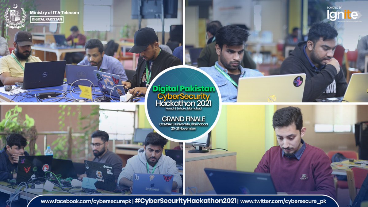 IgniteNTF's tweet photo. Day 2 - Grand Finale - Digital Pakistan Cybersecurity Hackathon 2021

Finalists competing in Mobile Exploitation category. Best of Luck!

Pakistan's 1st Nationwide Cybersecurity Hackathon powered by @IgniteNTF - @MoitOfficial

#CyberSecurityHackathon2021 https://t.co/44IJN0Cc3O