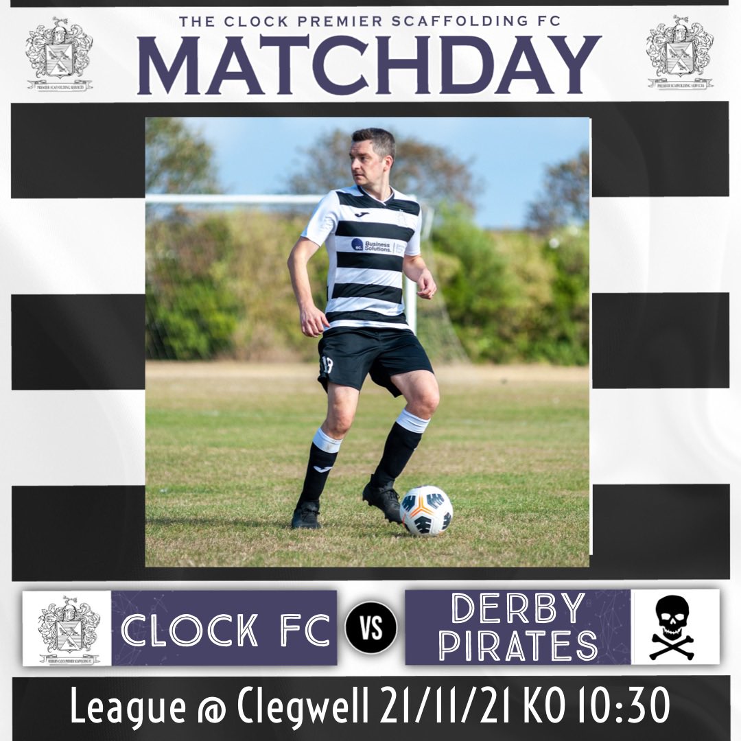 The Clock Premier Scaffolding FC (@fc_the_clock_ps) on Twitter photo Super Sunday. The top two teams so far this season go head to head at clegwell. Ko 10:30 versus <a href="/DerbyPirates/">The Derby Pirates FC</a> Super Sunday. The top two teams so far this season go head to head at clegwell. Ko 10:30 versus <a href="/DerbyPirates/">The Derby Pirates FC</a>