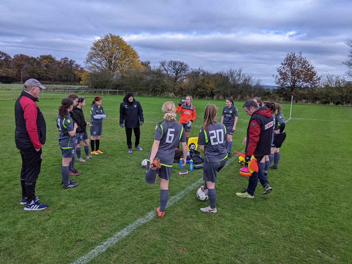 Really pleased to get back to winning ways with victory at City of Stoke in the <a href="/sglfl/">Staffordshire Girls & Ladies Football League</a> yesterday.
We had no subs &amp; handed a first ever football game to Holly.
Goals from Maddy, Claudia &amp; Bel. And Sofia &amp; Freya kept clean sheets.
Midfielder Kat and debutant Holly were our POMs.