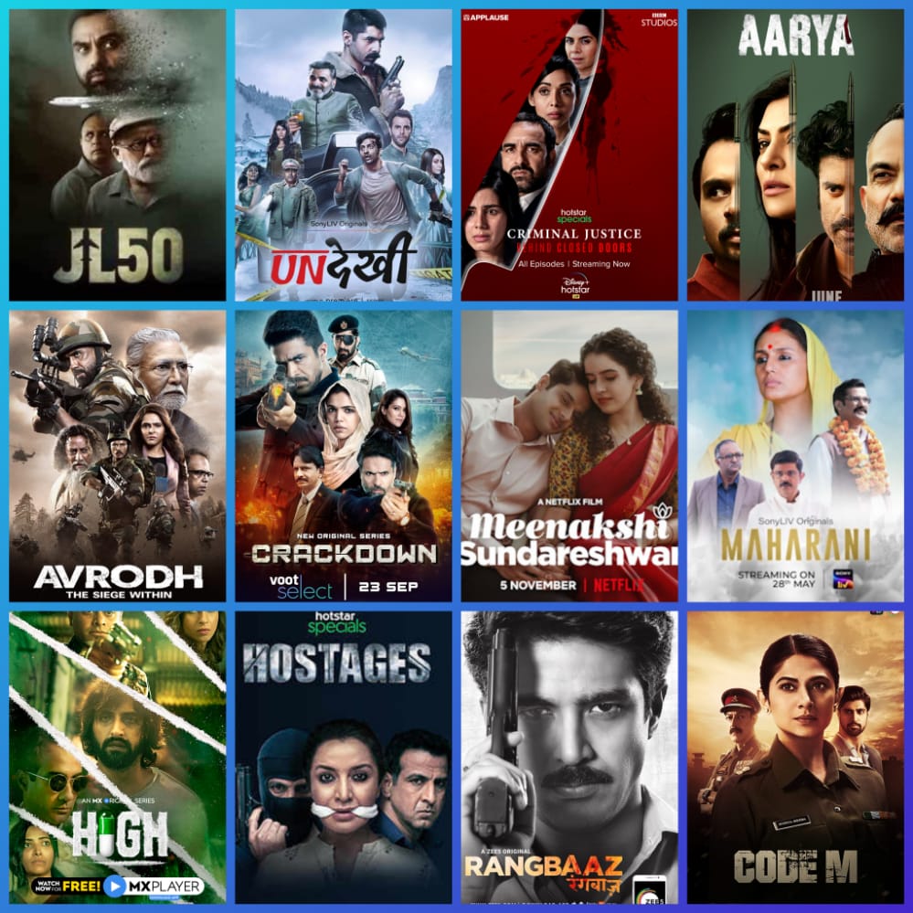 mytentaran's tweet photo. Which One is your favorite ?
#Tentaran #Webseries2020 #IndiaWebSeries #OTTMovies #India #CodeM #RangBaaz #CriminalJustice #Maharani #MeenakshiSundareshwar #Hostages #High #Arya #Avrodh #JL50 #Undekhi https://t.co/BavTfF9A8a
