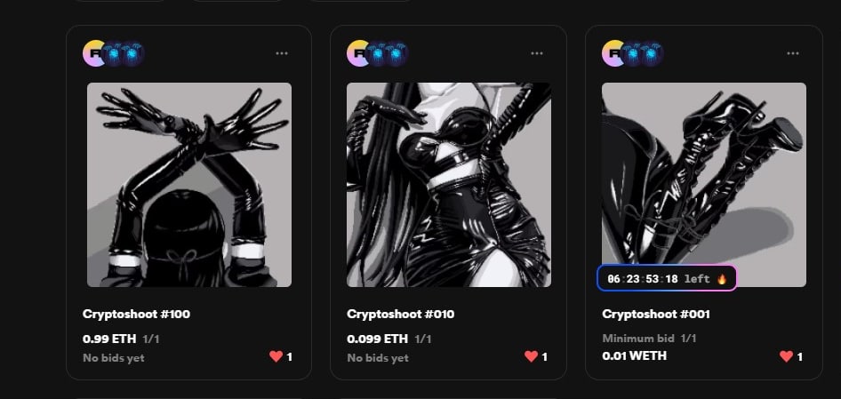 Finally, our 🔥" Cryptoshoot "🔥 collection is now available on the Rarible Platform.🦾
rarible.com/anonygods

#NFTshilling #NFTGiveaway #NFTCommunity #NFT #nftcollector #NFTGiveaways #NFTdrop #NFTcollection #NFTartist #NFTCommmunity #NFTshill #NFTLAUNCH #NFTProject #NFTGaming