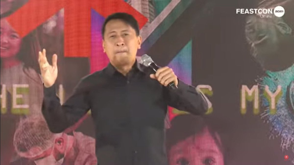 thefeastph's tweet photo. "In life, 'weather, weather lang yan.' You are on the top right now, don't rest. Because the day will come you have to go down and go out of your seat."
💬Bro @BoSanchez, Plenary Session 4

#FeastConference2021 #JoyfulJoyful #GrandFeast https://t.co/BlJoiPGEyp