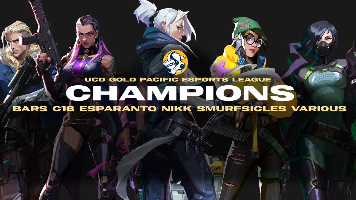 EsportsatUCD's tweet photo. 🔥 Congratulations to our Valorant Gold Team for winning PEL Fall Frenzy! 🔥

Here's to more wins for Esports at UCD 🥳✨ #UCDWin https://t.co/550trCBQJZ