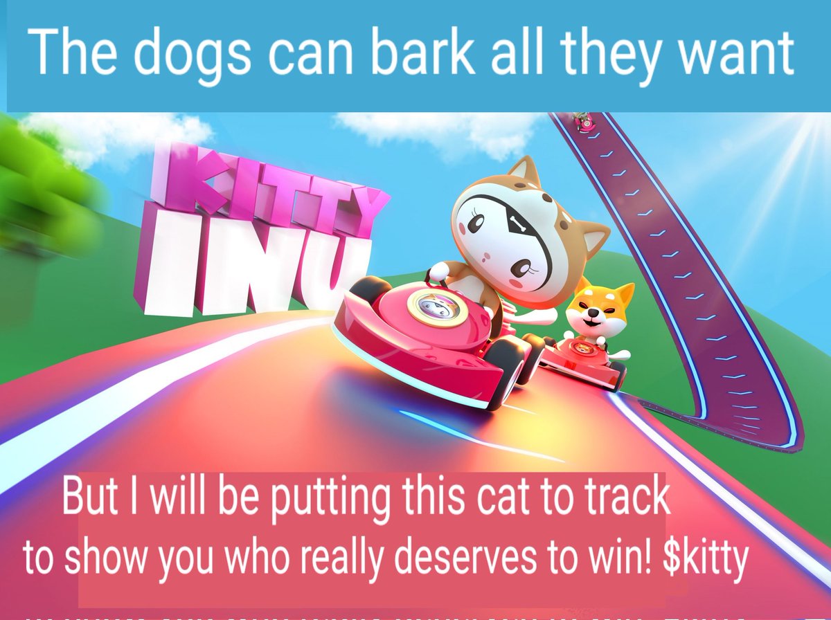 Runawaymonsterz's tweet photo. #KittyInu #kitty #kittykart #kittymeme #Kittycoin #kittykrew https://t.co/fLSKkLGlbr