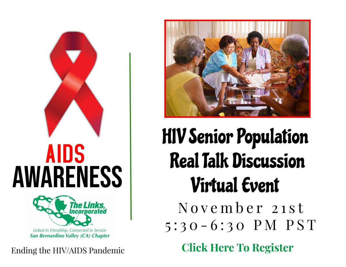 🚨Countdown🚨 till the Senior Real talk HIV discussion!
 Registration link:  us02web.zoom.us/meeting/regist…
#linsinc #sbvclinks #StopHIVTogether #blackwomenshealth