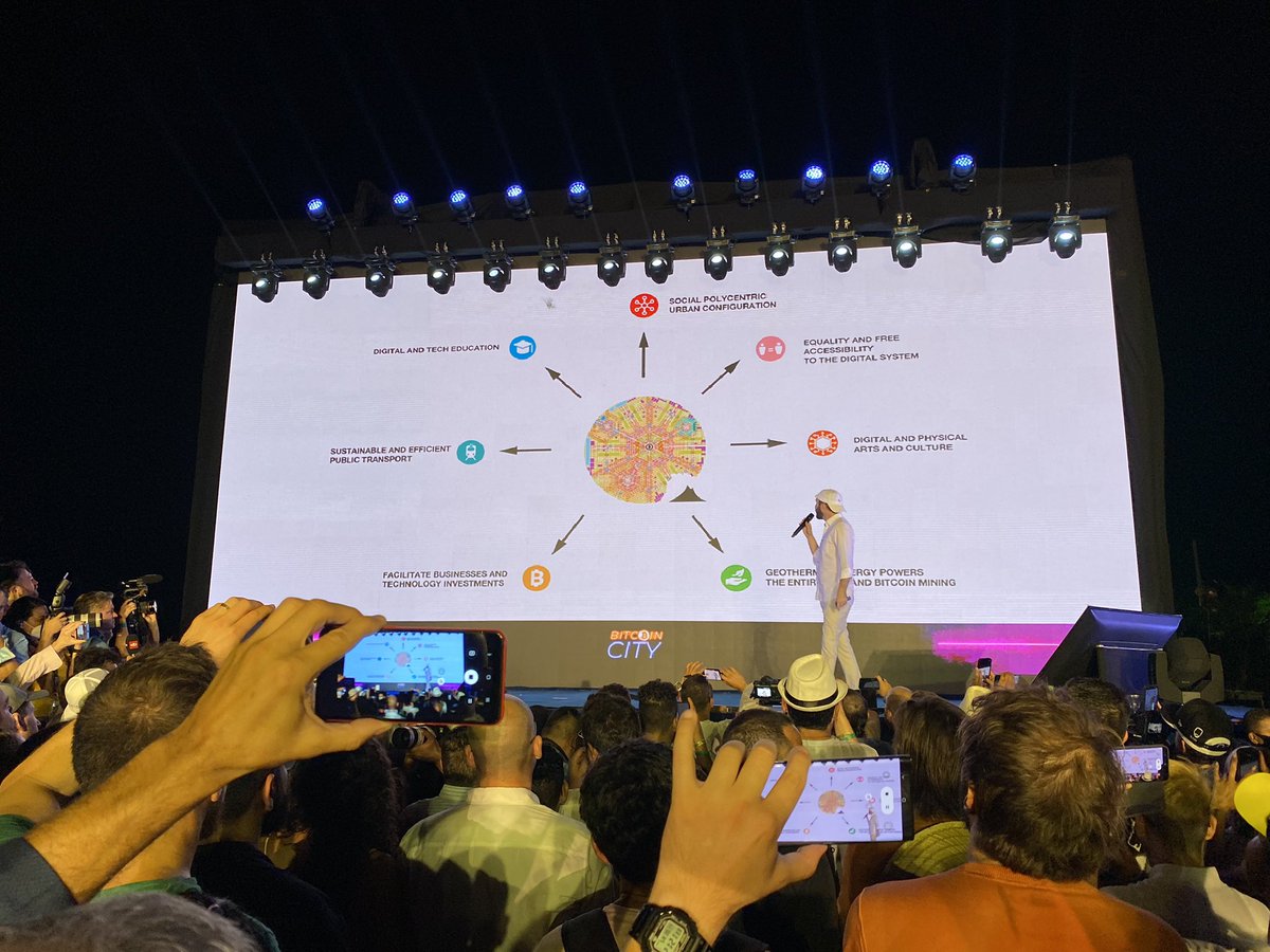 President Bukele just announced that a new #Bitcoin City will be built in El Salvador.

Bitcoin will be legal tender. There will be 0% income, capital gains and property tax.

A 10% VAT will serve as a key source of city revenue.

The city will be financed by a “bitcoin bond”.