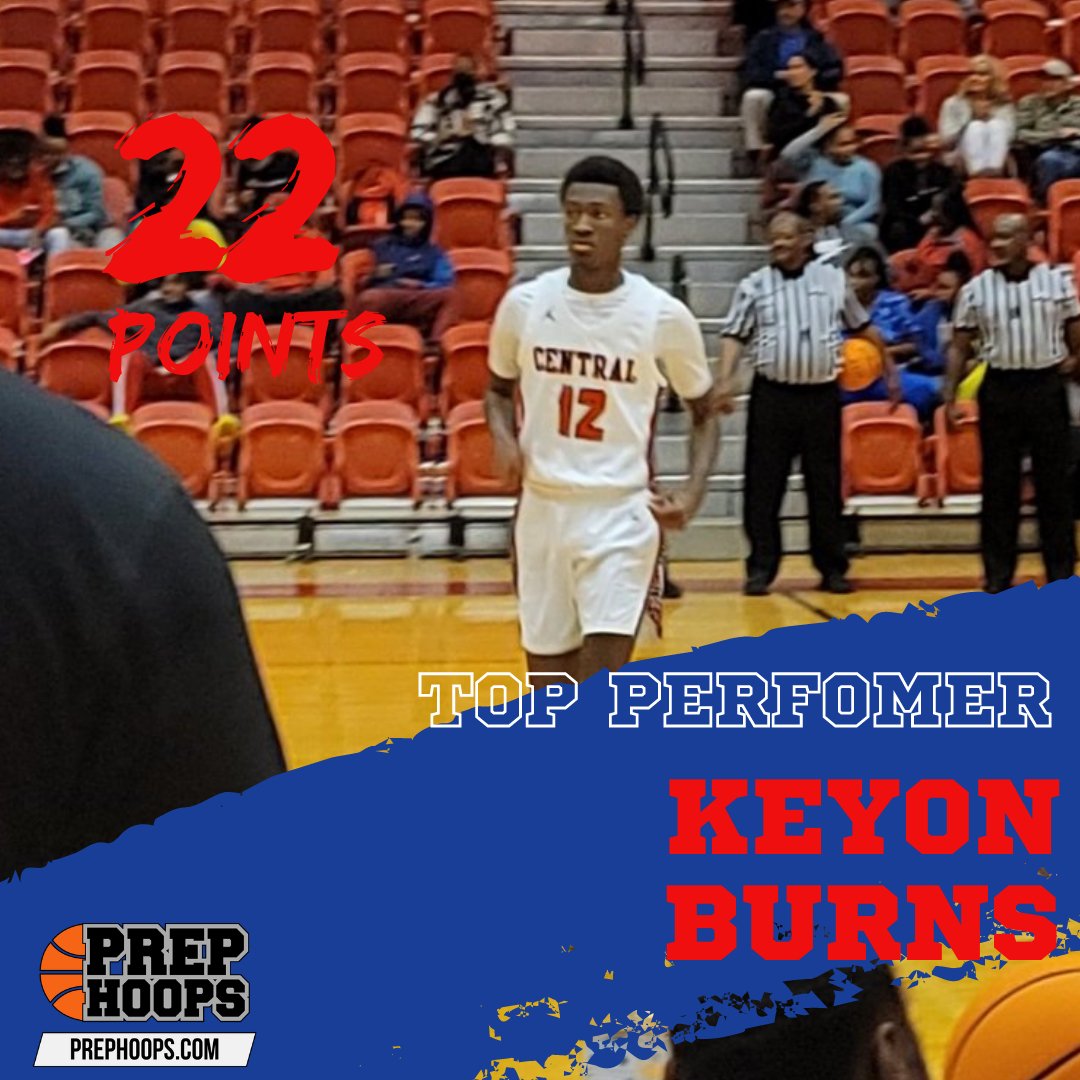 PrepHoopsAL's tweet photo. Keyon Burns (@Burnskeyon) is a Top Performer this week. On Thursday (11/18) he dropped 22pts in a 61-65 loss against Lee-Montgomery HS.
#PrepHoops #PrepHoopsAL #TerryDrakeBasketball @tdrakebasktball #CentralHS #TerryTalks #TopPerformer https://t.co/tJAdlWTx70