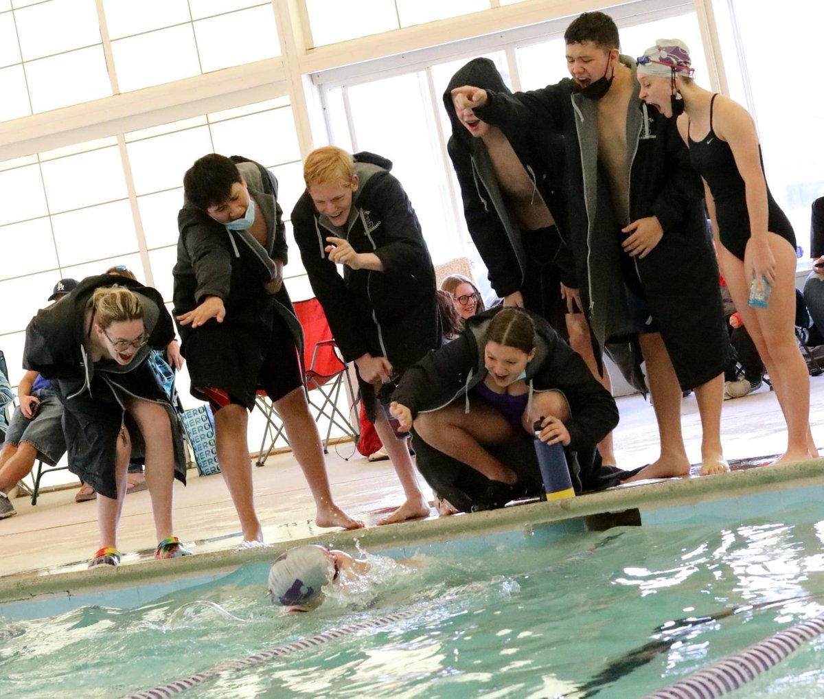 HowaltMissy's tweet photo. "The strength of the team is each individual member. The strength of each member is the team." – Phil Jackson 💜🐾🏊🏼‍♀️💜 https://t.co/Vg1FdXAk8K