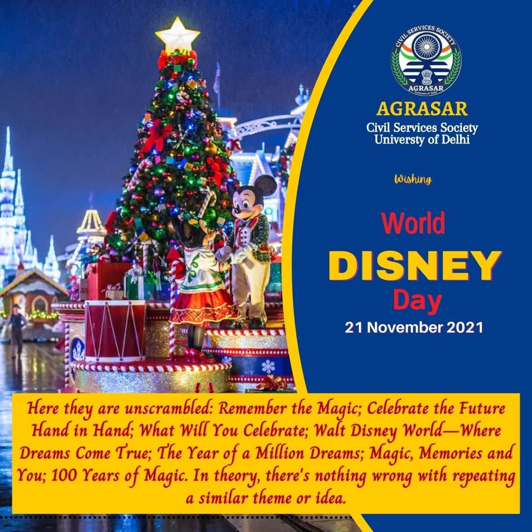 AGRASARofficial's tweet photo. Happy World Disney Day
➡Follow
🔜@AgrasarOfficial
 🔜@AgrasarOfficial

#agrasaroffical #upscprelims2021  #upscresult
#upscmeme #upscale #upscaleias #ips #ias #motivation
#iasexam #upscmotivation #ifs #lbsnaa #upscexam
#upscaspirants #civilservice #uppsc #upsc2021
#daily24 https://t.co/kvDY6vDbf2