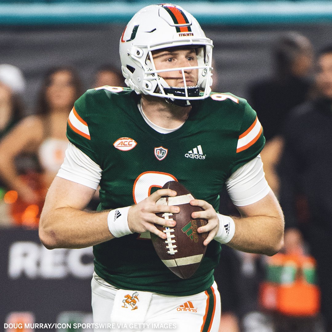 accnetwork's tweet photo. TVD's last five games:

🏈 357 Pass Yds, 3 TD
🏈 316 Pass Yds, 4 TD
🏈 389 Pass Yds, 3 TD
🏈 426 Pass Yds, 3 TD
🏈 325 Pass Yds, 4 TD

@Tyler_Van_Dyke is the only ACC QB over the last 15 seasons with five straight 300+ Pass Yds and 3+ Pass TD games. @CanesFootball https://t.co/8EdnaHdj7k