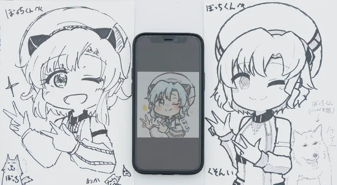 ぼっちくん(@botti_oekaki3)のアイコンを神父の悪口言いながらくそんい(@Sonyntendo)と描きましたヨ!! 