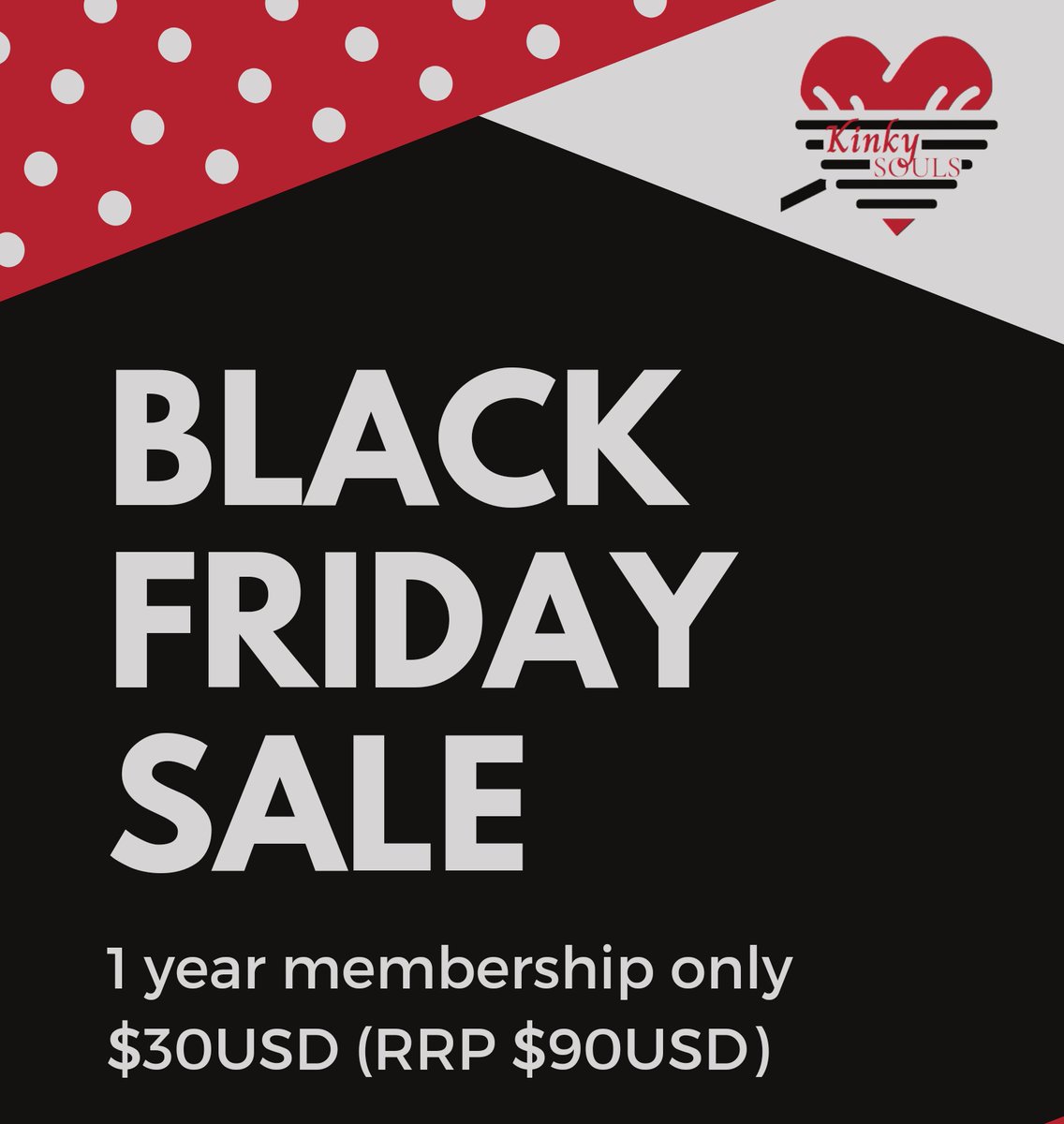 kink_heaven's tweet photo. https://t.co/x3TbTYqhi5
Join today $30USD 1 year membership
#BlackFridayDeals #kinkysouls #blackfridaysale #bdsm #fetish #onlinedating #kinklife #startup
#Kickstarter #LGBTIQ #swingers #kinkfriendly #kinkcommunity #fetlife #tinder #adultstores #datingapp #kinkeducation #kinktok https://t.co/huToaNpqDn