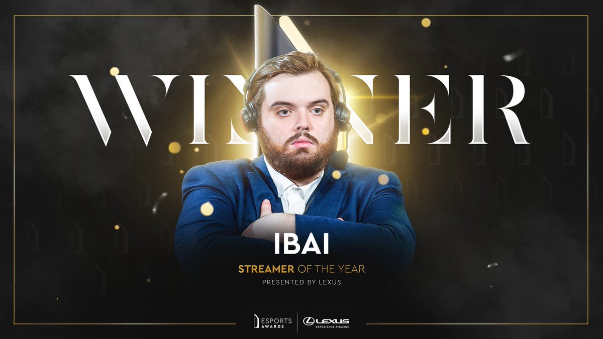 esportsawards's tweet image. And the winner of the Esports Awards Streamer of the Year award presented by @Lexus is... 

@IbaiLlanos

CONGRATULATIONS!! 🏆