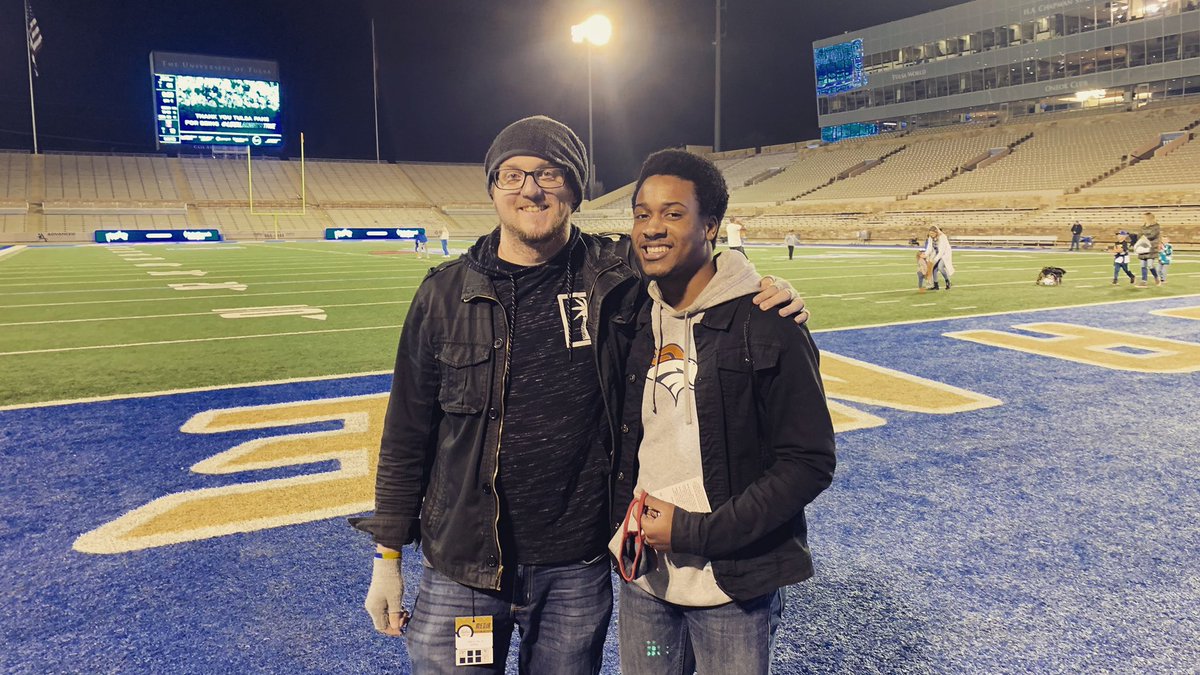 Probably my last football game of the season &amp; first one on-site this fall after 20+ from the studio. Wasn’t a great matchup with Temple-Tulsa, but always love doing graphics &amp; my buddy Sean did his 1st game on-site for #LTNGlobal as a TD. #businesstrip #ESPN #CFB #TVForHire