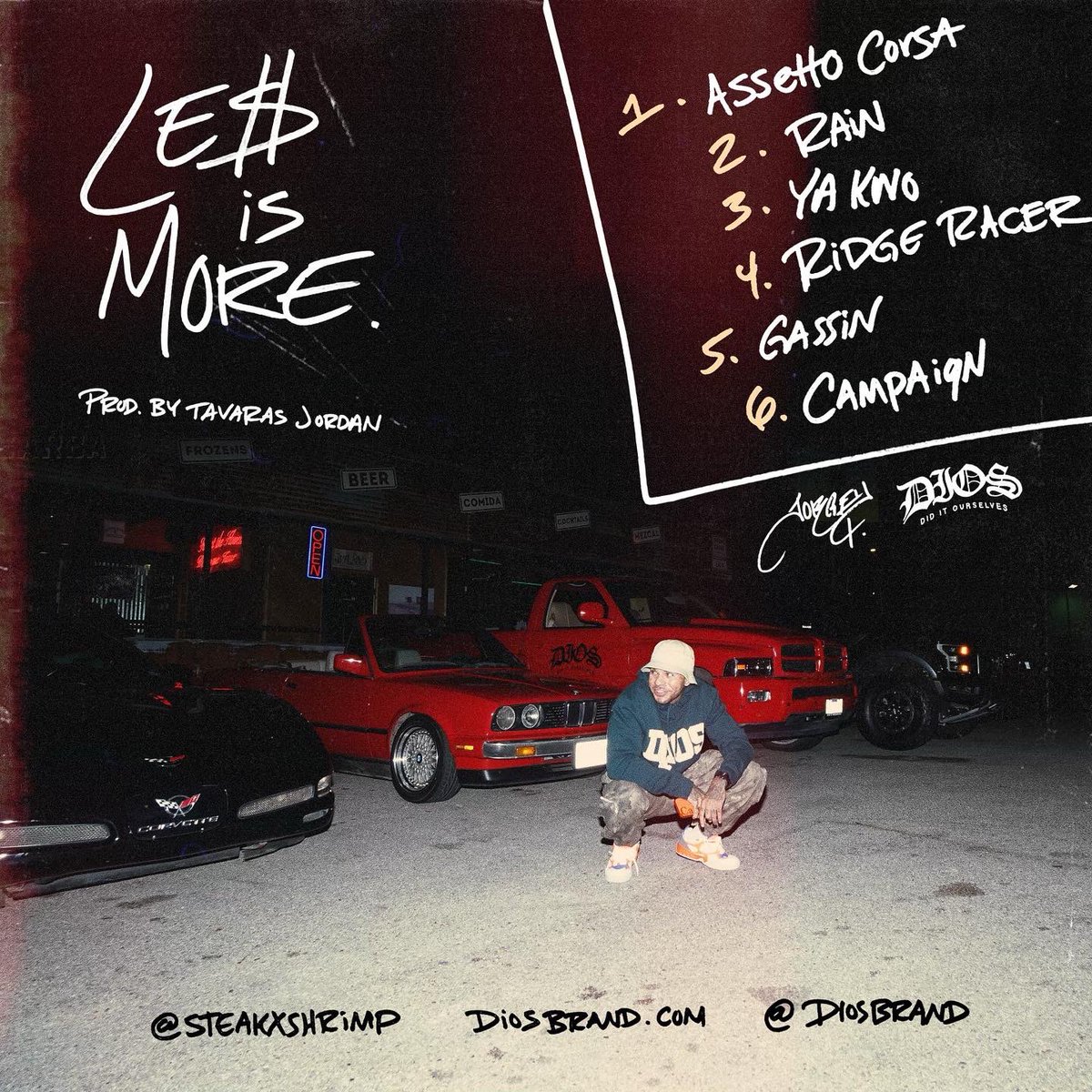 TavarasJordan's tweet photo. Le$ Is More EP by @SteakxShrimp out now on all streaming platforms. 

All tracks produced by yours truly. “Ya Kno” and “Campaign” co-produced by @_freddyriver. 

Appetizer before the album next month. We going on a run. 🏃🏾‍♂️ https://t.co/opB24EJiDJ