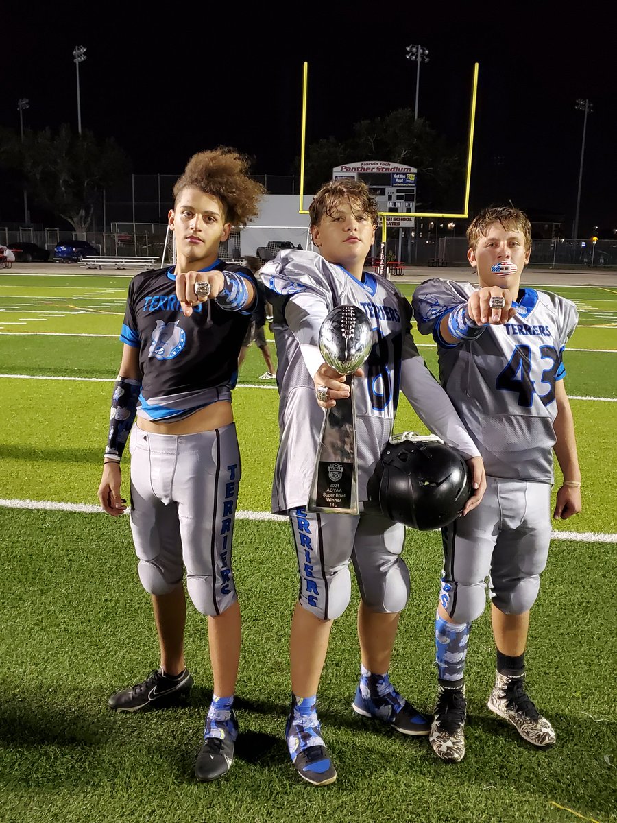 MySKOLReport's tweet photo. So proud of my boys and the Titusville Terriers pulled off the #acyaa 14U super bowl 
 27 to 13
And please you guys all say a prayer we lost the team captain tonight to a broken leg and the opposing team lost their team Captain to a broken arm🙏 https://t.co/jipwRtFAxA