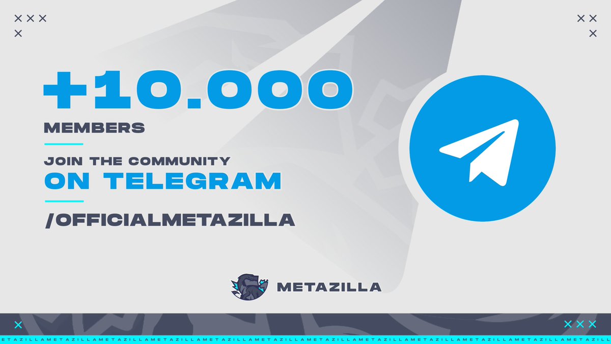 TheMetaZilla's tweet photo. WE ARE OVER 10K STRONG IN OUR MAIN OFFICIAL TELEGRAM !! 🥳🥳 MAKE SURE TO JUMP ON AND SAY HI IN OUR AMA TONIGHT ! #MZ https://t.co/W6P1QHIGne