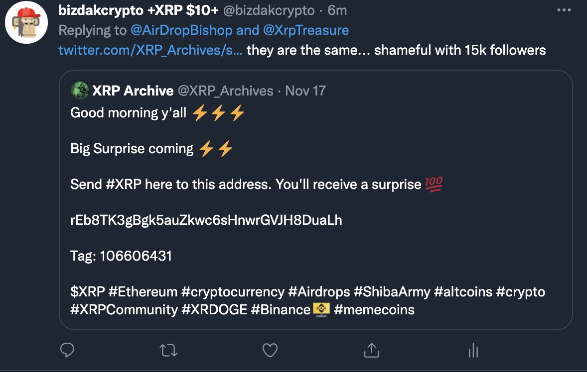 bizdakcrypto +XRP $10+ (🎩,🎩) tweet media