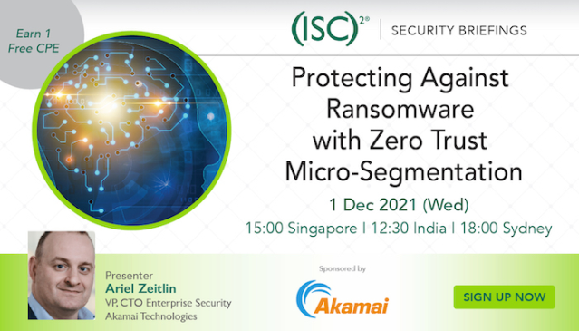 Prevent, mitigate, and recover from ransomware attacks with Zero Trust micro-segmentation. Learn more with <a href="/ArieZeitlin/">Ariel Zeitlin</a>, co-founder of <a href="/Guardicore/">Guardicore</a>, now part of <a href="/Akamai/">Akamai Technologies</a>. Register here. #cybersecurity bit.ly/3x67yXg