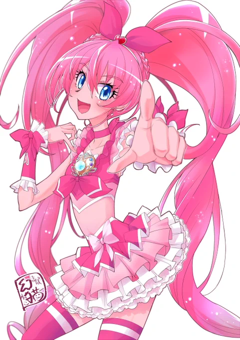 昔ワンドロで描いたキュアメロディをリメイクしました
今度、ついになる感じでリズム描きたいですね
#キュアメロディ 
