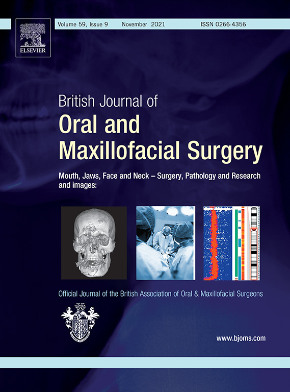 BJOMS_official's tweet photo. The NOVEMBER 2021 issue of the 
@BJOMS_official

 is out...

Volume 59, Issue 9, Pages 973-1108

#Maxillofacial #Surgery https://t.co/q8U3AhhZE6