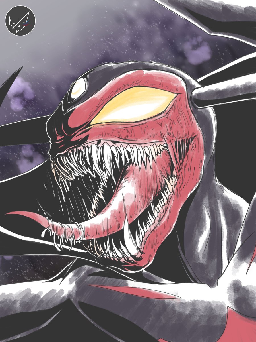 DramonBT's tweet photo. Me vi la peli de Venom y Carnage y quedé con ganas de dibujar una buena bocaza, que aprovechando la inspiración que tiene done, sin más...

DONEDEVIMON!

#Digimon #デジモン #Donedevimon #devimon #venom https://t.co/maRkKALIof