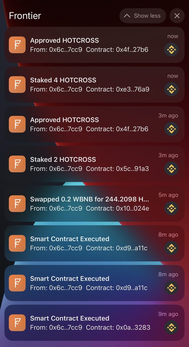 hotcrosscom's tweet photo. If you're using a @FrontierDotXYZ wallet and staking into Cross Pool, notifications powered by @unmarshal will appear for application actions.

Haven't tried the Frontier V2 Beta?

📱 https://t.co/sCbEmSv9h8

Haven't tried Hot Cross applications?

🐷 https://t.co/oOxQPqbE6i https://t.co/vcmoodCCBw