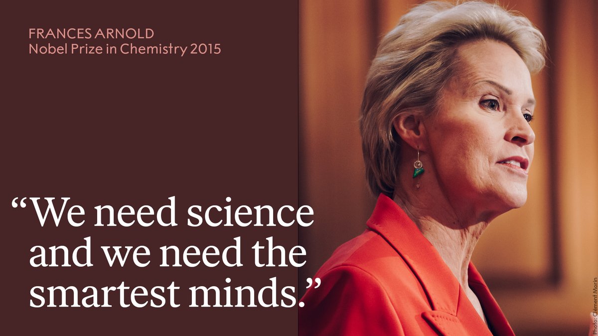 The Nobel Prize (@nobelprize) on Twitter photo #NobelPrize laureate <a href="/francesarnold/">Frances Arnold</a> conducted the first directed evolution of enzymes. Today uses of those enzymes include more environmentally friendly manufacturing of chemicals.
Arnold will be participating in this year's Nobel Week Dialogue. Join us: bit.ly/3BAqaiP #NobelPrize laureate <a href="/francesarnold/">Frances Arnold</a> conducted the first directed evolution of enzymes. Today uses of those enzymes include more environmentally friendly manufacturing of chemicals.
Arnold will be participating in this year's Nobel Week Dialogue. Join us: bit.ly/3BAqaiP