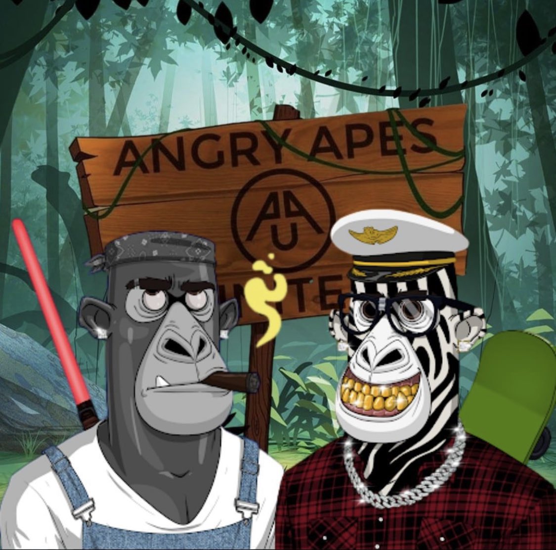 ArtNOPEofficial's tweet photo. GM Angry Apes family ☀️

#AAU #AngryApesUnited #nft #NFTs 
@angryapesunited https://t.co/03y3VvB7Zw