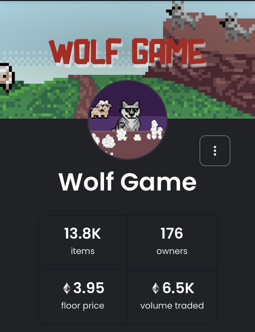 bought 6 of these at .15 eth each…2 days ago😶wtf <a href="/wolfdotgame/">Wolf Game</a>