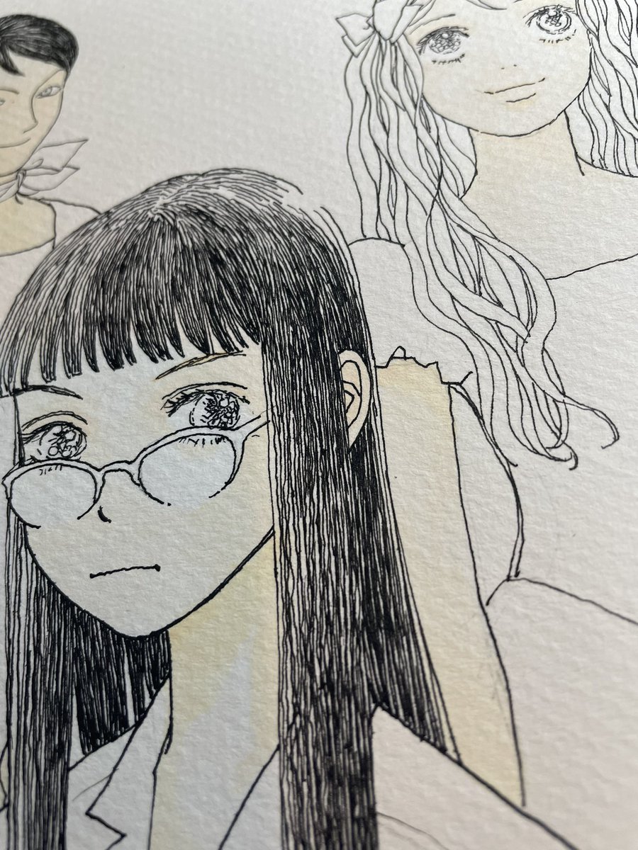 久々にカラー描いてます。
カラーはアナログです。 