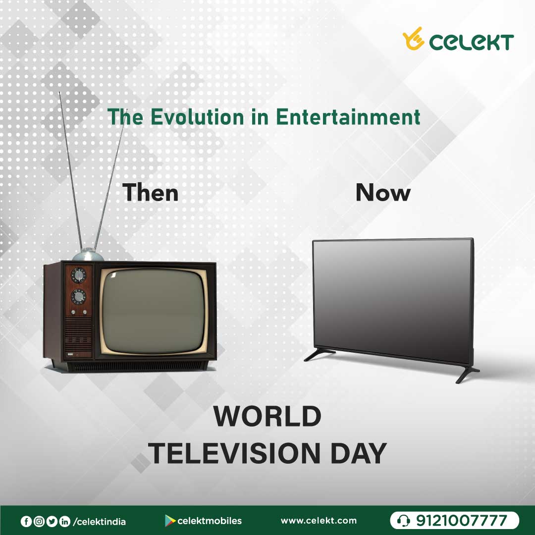 select_mobiles's tweet photo. What do you prefer? Turning antennas or the broadcast Interrupted due to rain.
Old or new! Simple or smart! π€©β‘
Time might change but entertainment will never take a back seat!!π₯³
#worldtelevisionday #televisionday #evolutioninentertainment #celekt #celektindia #celektmobiles https://t.co/MBHdmgUyU4