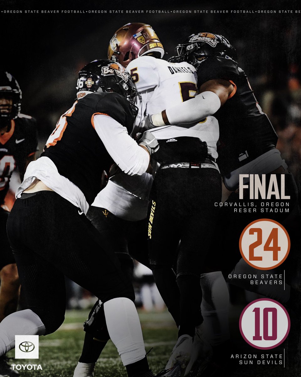 BeaverAthletics's tweet photo. BEAVERS WIN‼️ Undefeated at home this season 🏟🧡

#GoBeavs https://t.co/bJv04S1rT6