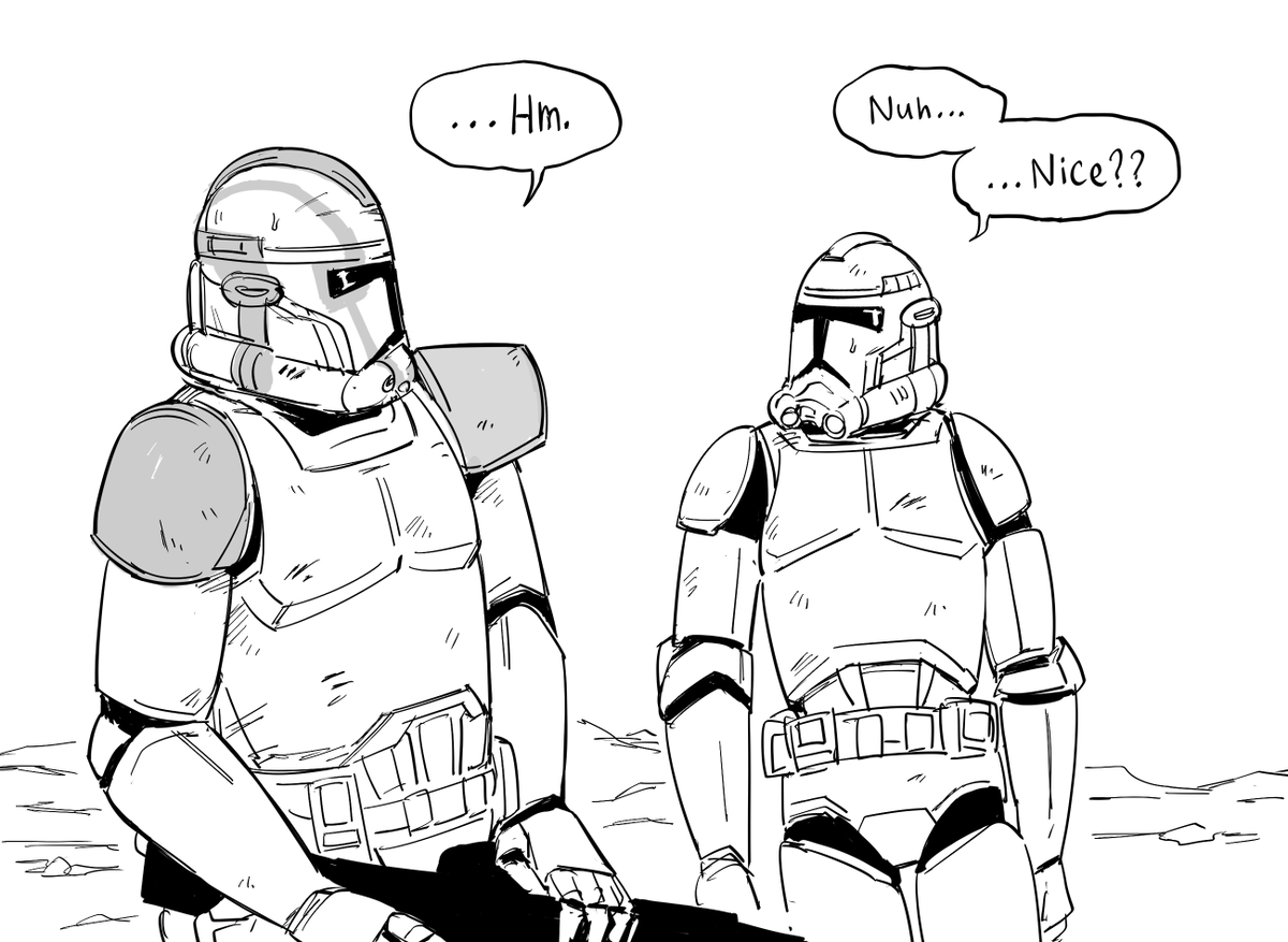 Patreon request for Star Wars Clone Troopers executing their orders.

Reminder that Twi'lek head tentacles are canonically erogenous zones, and built to be rubbed by BCT (Big Clone Troopers). 