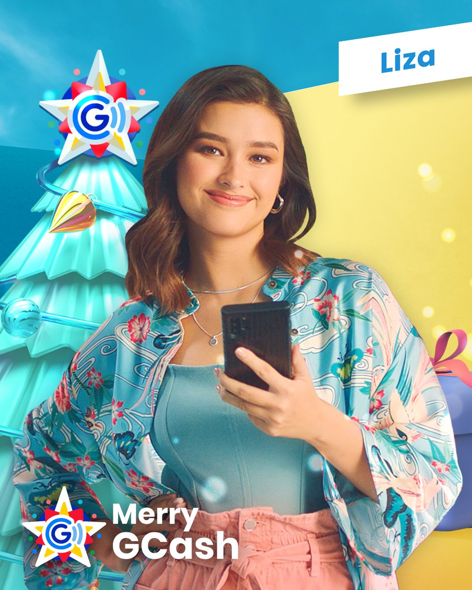 gcashofficial's tweet photo. Palaki nang palaki ang GCash Barkada! Can you guess who’s joining Liza for #MerryGCash? https://t.co/LaBoJVLyqt