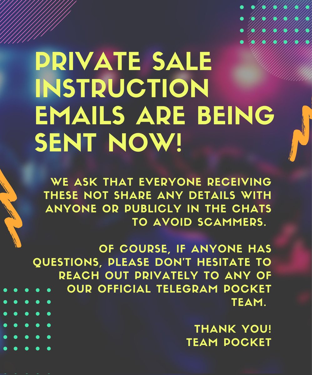 projectPCKT's tweet photo. #POCKET OFFICIAL TELEGRAM:
https://t.co/SkPameC7EP
π₯π₯π₯
#POCKETCOUNTDOWN
#POCKETRELAUNCH | Nov 22 | 7pm UTC https://t.co/EvSVa91sD8