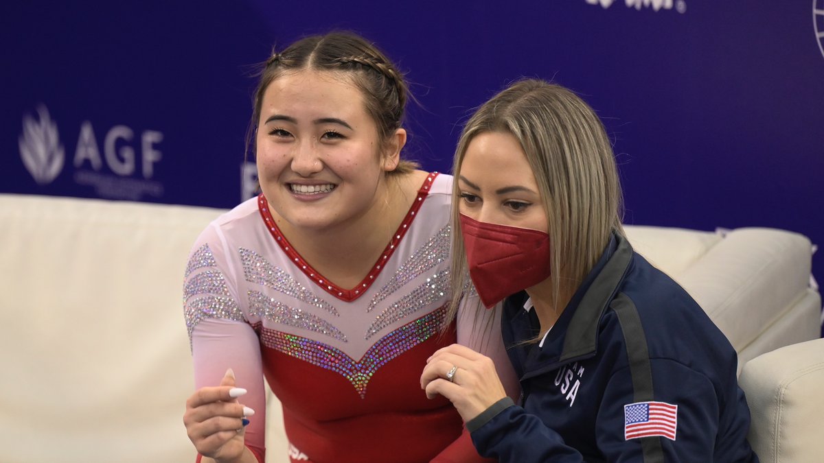 gymnastics's tweet image. The Women&apos;s Double Mini #Trampoline #Worlds medallists....
🥇 Lina Sjoeberg 🇸🇪
🥈 Shelby Nobuhara 🇺🇸
🥉 Melania Rodriguez 🇪🇸

#TRAWorldChampBaku2021 #DMT #Gymnastics