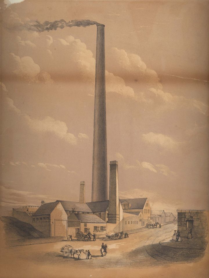 Today's theme for #Exploreyourarchives is Big so we share image of the great chimney at Crawford St Chemical Works, Port Dundas, erected by Joseph Townsend, 1859.  It  was for a time the the largest chimney in the world at 468 feet (142.65 m)
 Archive Ref: TD232/136/1