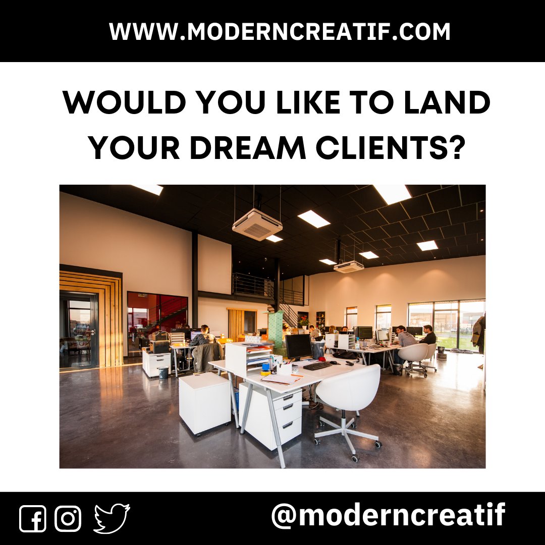 moderncreatif's tweet photo. Do you have a strategy to land your dream clients?
Book your strategy session today!
Link in bio ⬆️
#strategysession #moderncreatif #dreamclients #digitalstrategy #marketing #brandstrategy https://t.co/26F2yHovwP