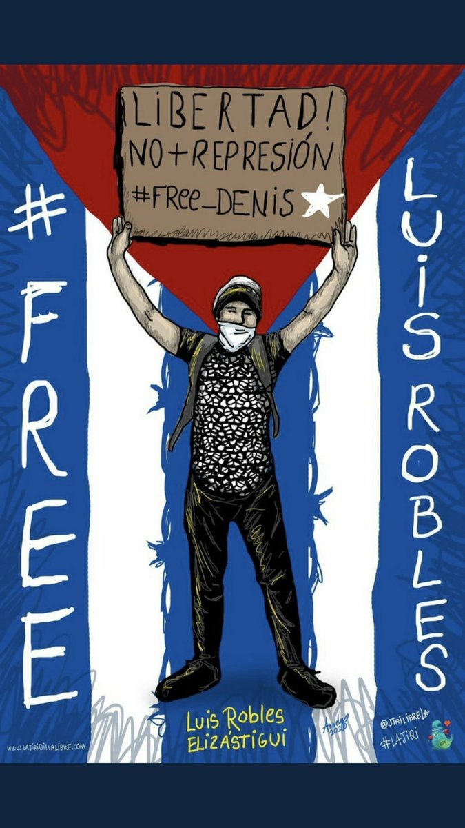 Felizysinmiedo's tweet photo. Hoy, es el día 353 q Luis Robles pasa alejado d su entorno d manera obligatoria. Como él, hay más d 500 presos políticos y d conciencia en #CUBA (incluidos menores d edad). 
Tenemos un compromiso con ésos héroes (anónimos en su mayoría), no los podemos dejar atrás ni olvidados https://t.co/LN1Qe6bY6y