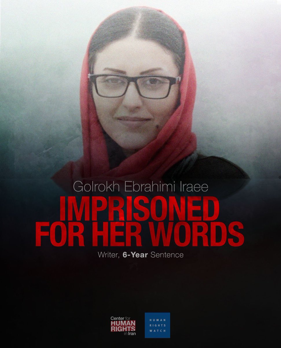 CiLuna27's tweet photo. #GolrokhIraee is an Iranian poet, writer and human rights activist. She has been in &amp; out of prison since 24 Oct 2016. She has in the meantime spent 1619 days in prison. Please don’t forget her. Support #FreeGolrokh https://t.co/kPO41dQFoy