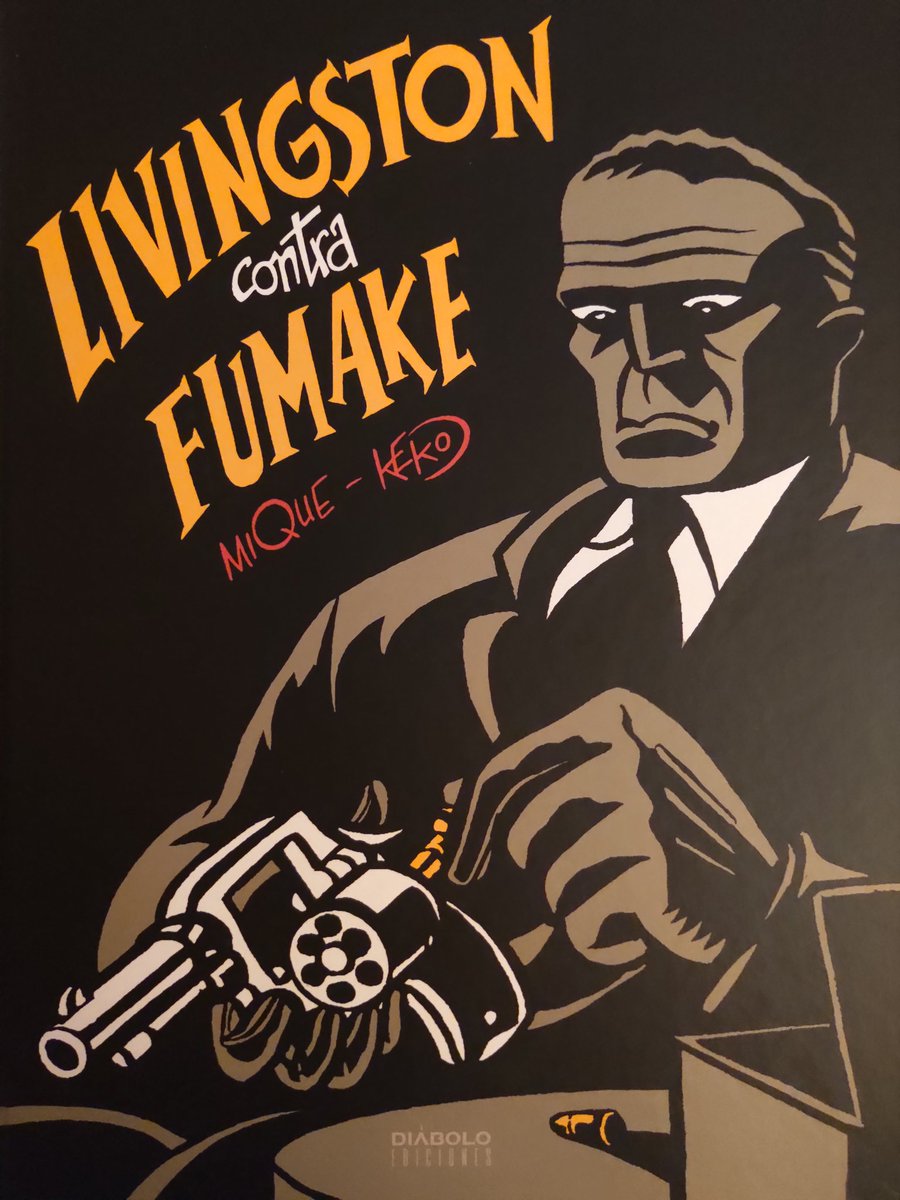 jfergon's tweet photo. Me ha parecido una auténtica maravilla "Livingston Contra Fumake" de Mique y Keko. Comedia negra policíaca que no deja respiro y funciona como un reloj. Gracias a @Diabolocomics por recuperar esta joya de los 80 y por la edición de lujo hasta en las guardas y extras. #Mique #Keko https://t.co/TNmP5JgoRk