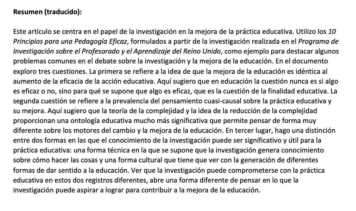 jordi_a's tweet photo. Biesta, G. (2015). Improving education through research? From effectiveness, causality and technology to purpose, complexity and culture. Policy Futures in Education,14(2), pp. 194-210. https://t.co/bWpu6QwgeL https://t.co/6iSpAe5mvV