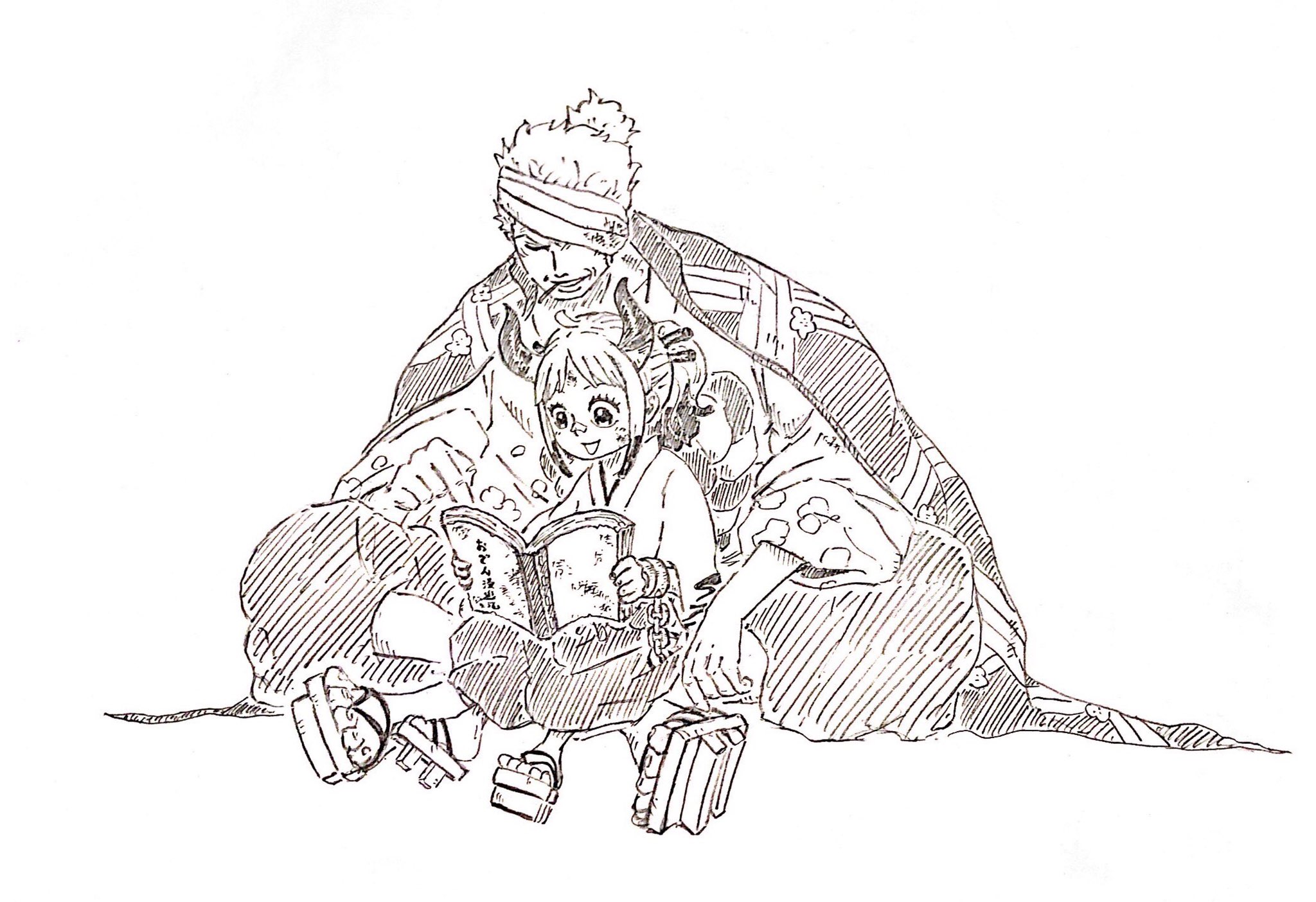 Choromame 霜月牛丸とヤマト Onepiece1000 Onepiece ヤマト Yamato 霜月牛丸 T Co Y0qnqlomww Twitter