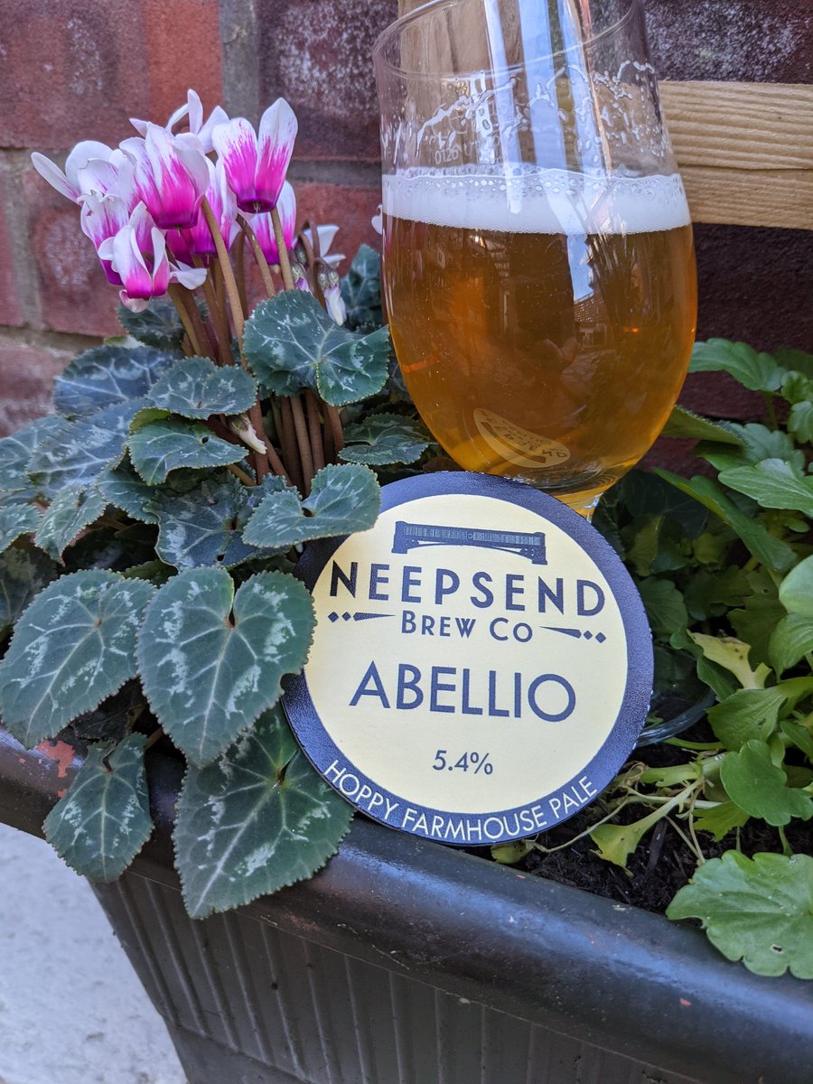 Time for a Sunday treat? Abellio from Neepsend Brew Co and is a hoppy farmhouse style beer. New world hops meet a saison style yeast to make an easy drink blend of fresh ester and pepper flavours but with a subtle hint of stone fruits that render it quaffable despite its 5.4% abv