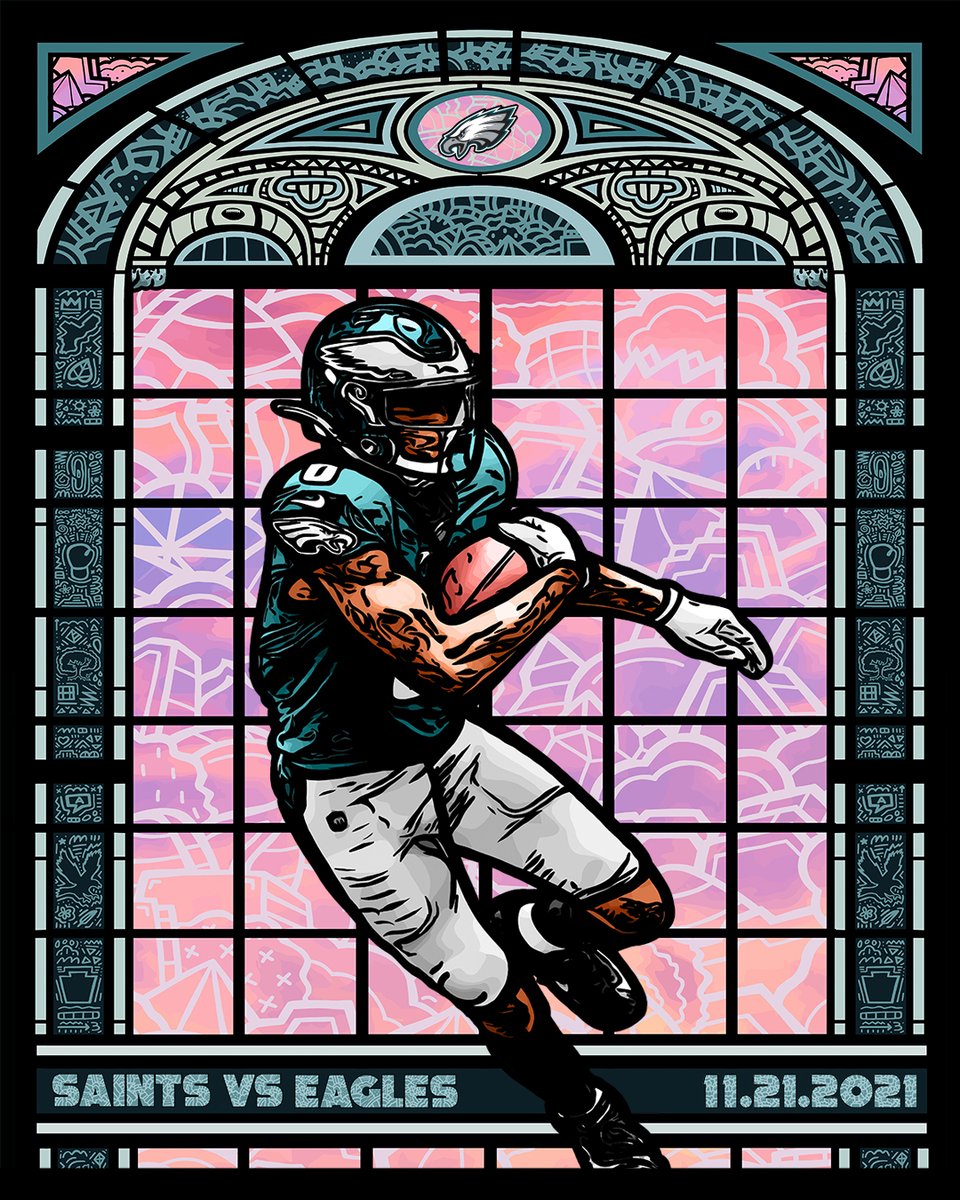 Eagles's tweet photo. GAMEDAY

@pepsi | #NOvsPHI

🎨: @culturesclothes https://t.co/fJ4BOxef6T