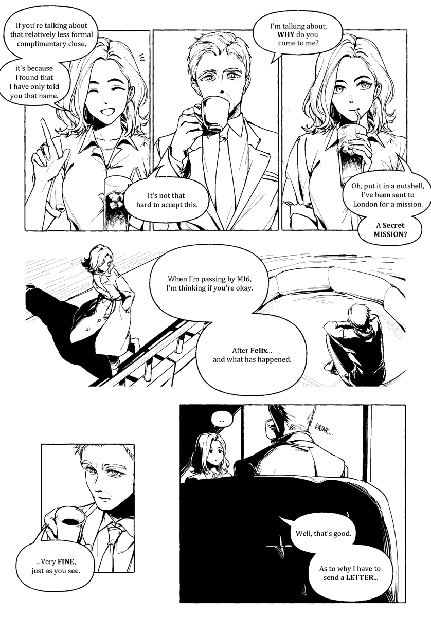 A story about Bond &amp; Paloma meeting again...(1/2)
The idea comes when I knew that Paloma is the name of a cocktail (and Spanish for dove) #NoTimeToDie 